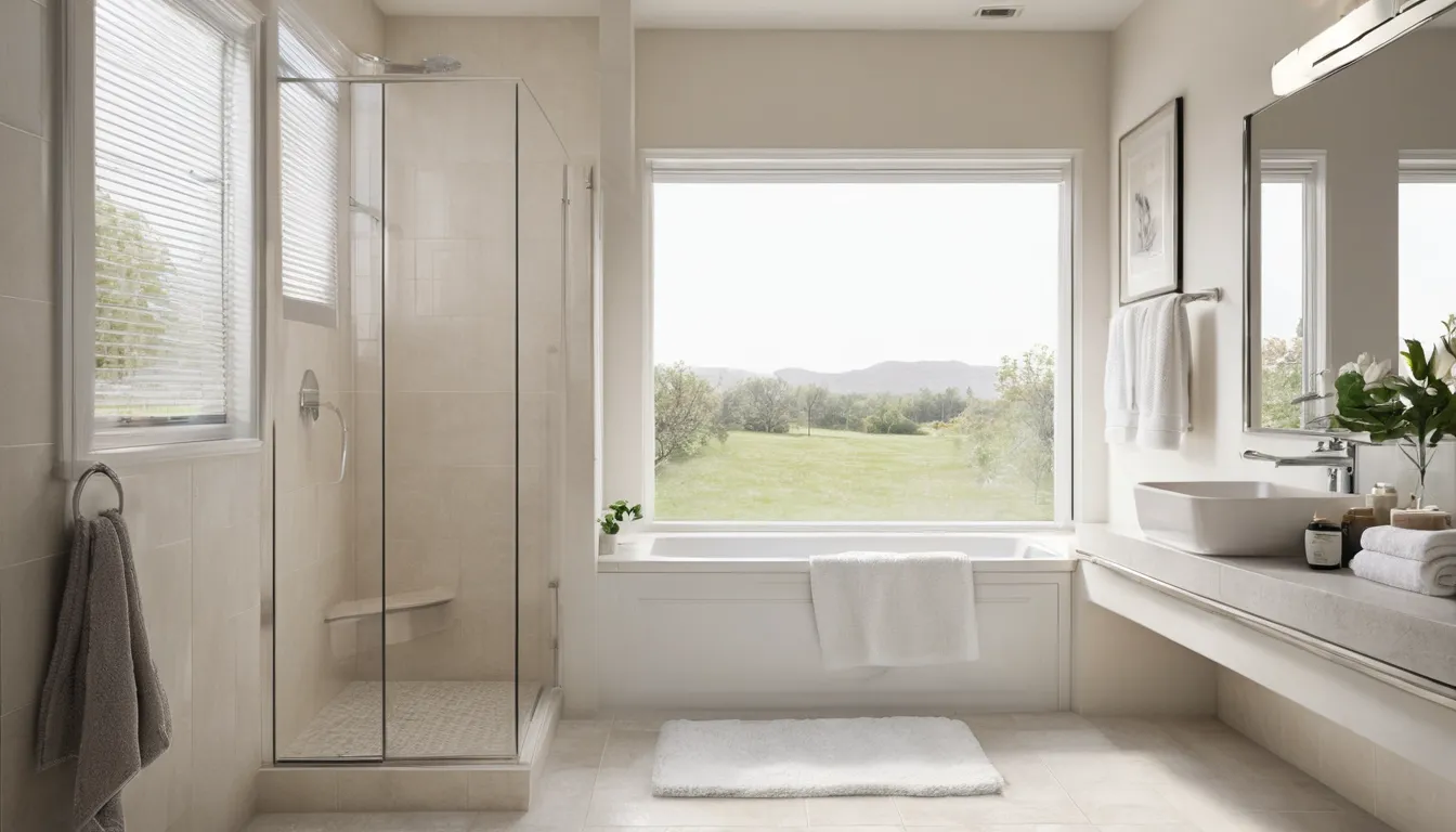A bright, accessible bathroom with a walk-in tub in a Chester Heights home